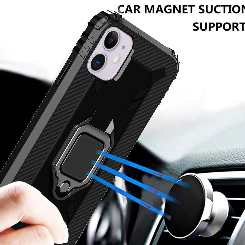 AMZER Sainik Case With 360° Magnetic Ring Holder for iPhone 12 Pro